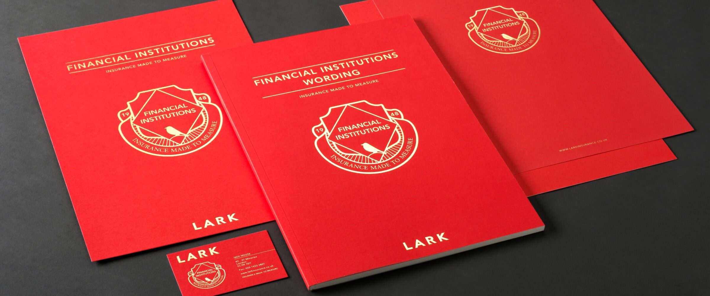 LARK GOLD FOIL BROCHURE HI