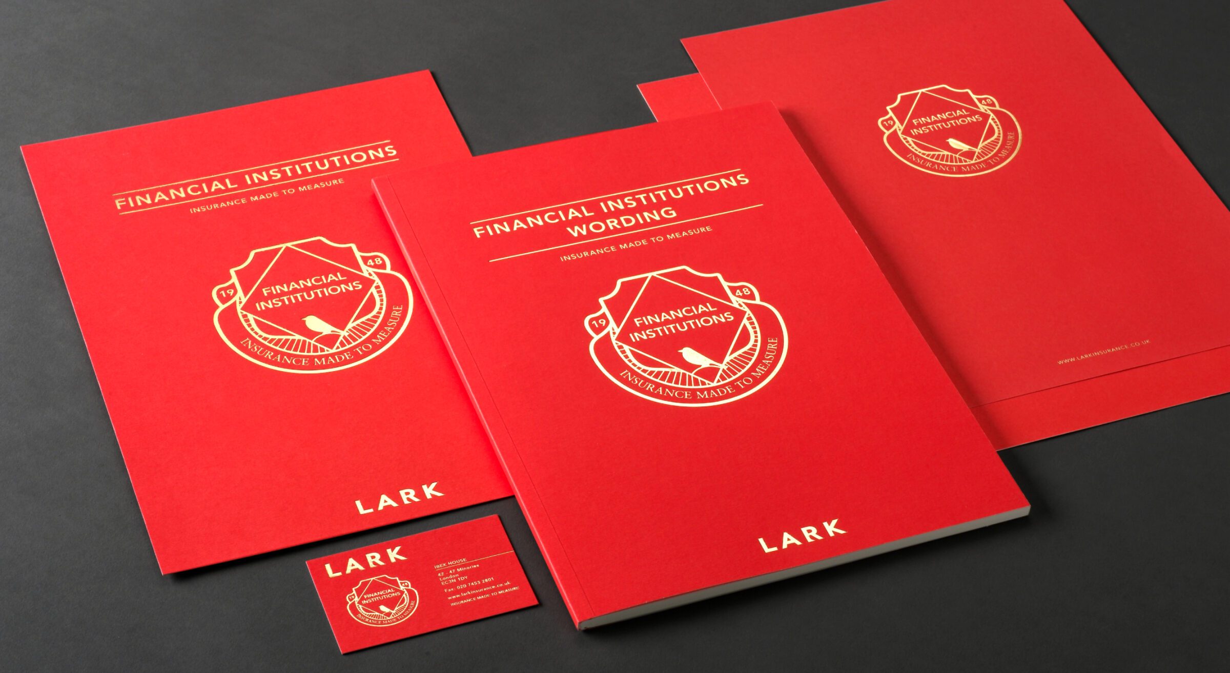 LARK GOLD FOIL BROCHURE HI MOB